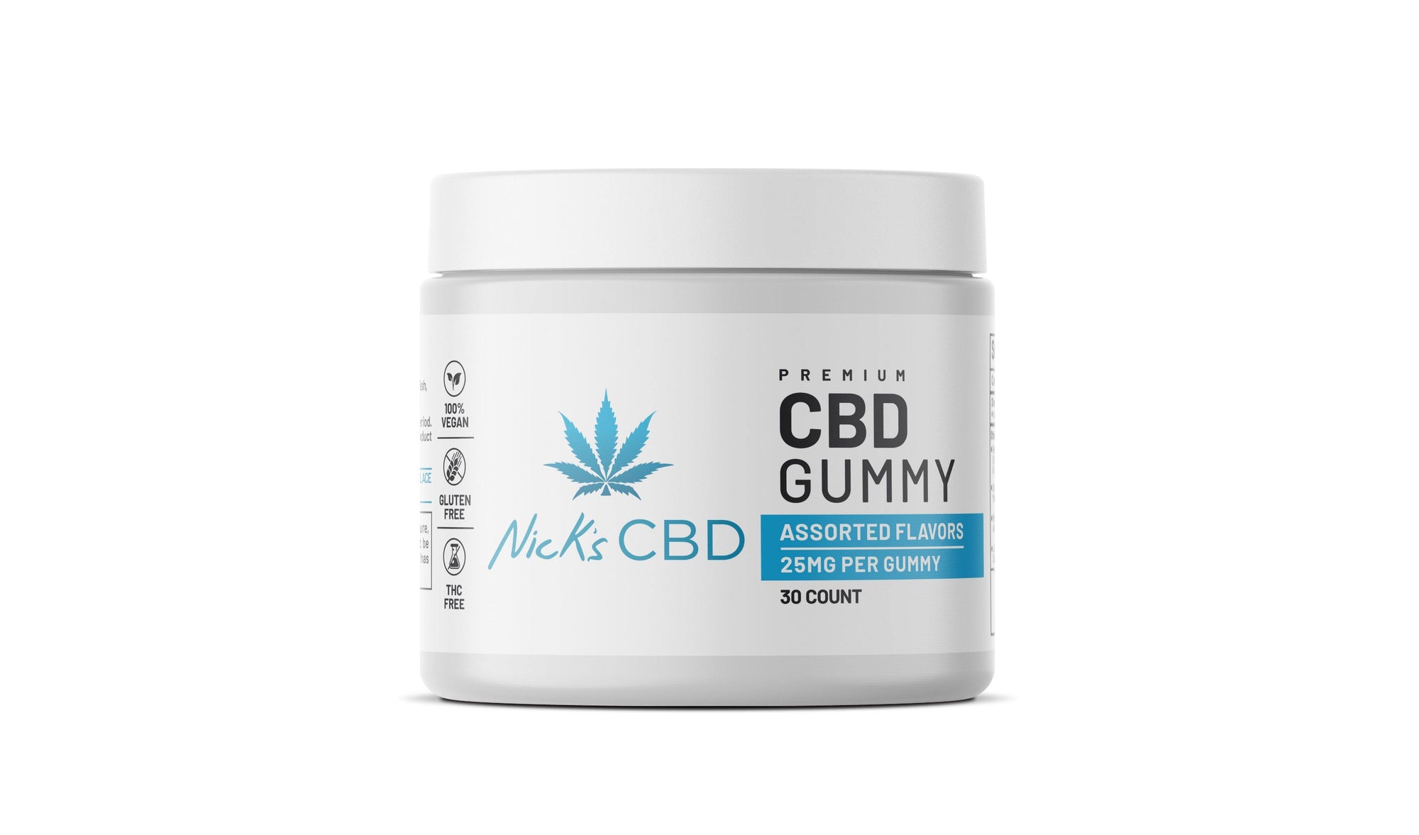 (Monthly Subscription) Nick’s CBD - CBD Gummies (Isolate) - 750 mg - Nick’s CBD